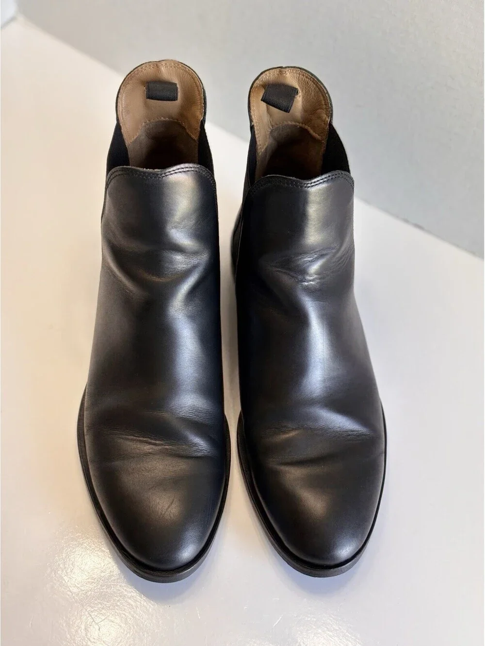 Everlane The New Modern Italian Chelsea Boots Women’s Black Leather Ankle Size 8